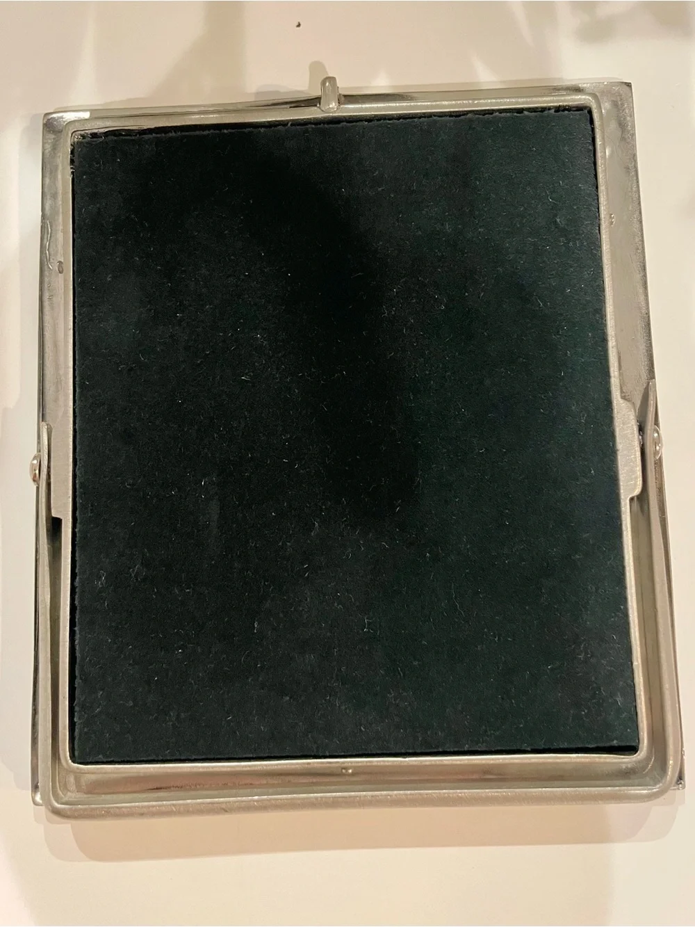 Elias Artmetal Fine Pewter & Sterling VINTAGE Ornate Classic Square Frame 4”X 4”